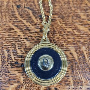 Dior Vintage Medal Dior Logo Key Ring